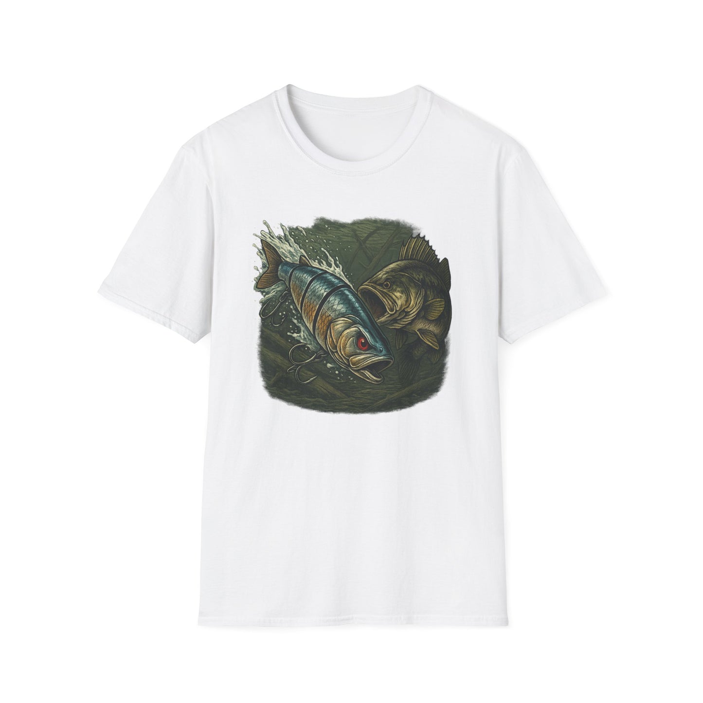 Cranky Swimbait Lure Front Logo Tee – Bass Fishing Apparel