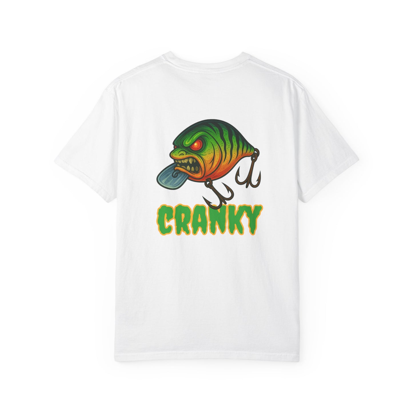 CRANKY Double Hit Tee β Front Chest Logo + Full Back Print