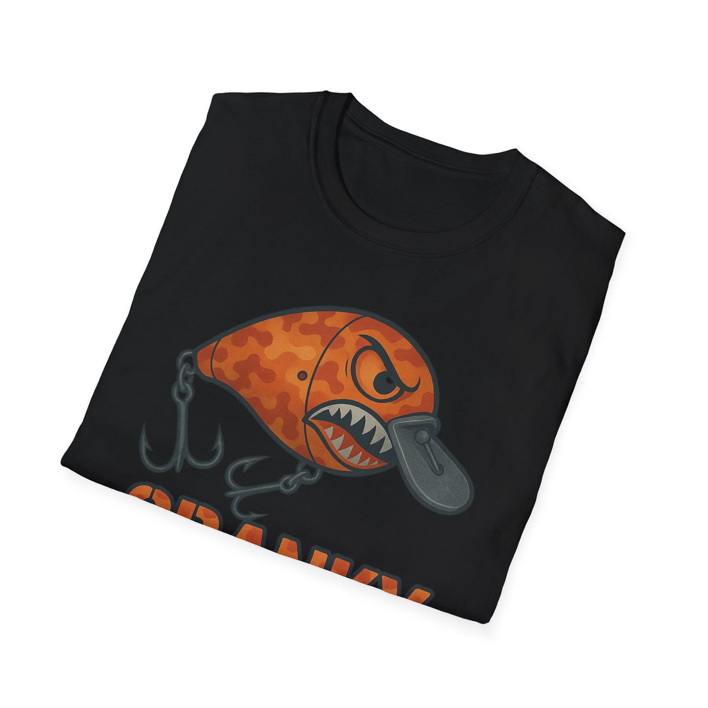CRANKY Orange Camo Series - Crankbait Shirt – High-Heat Bass Fishing Tee - Bomber Style