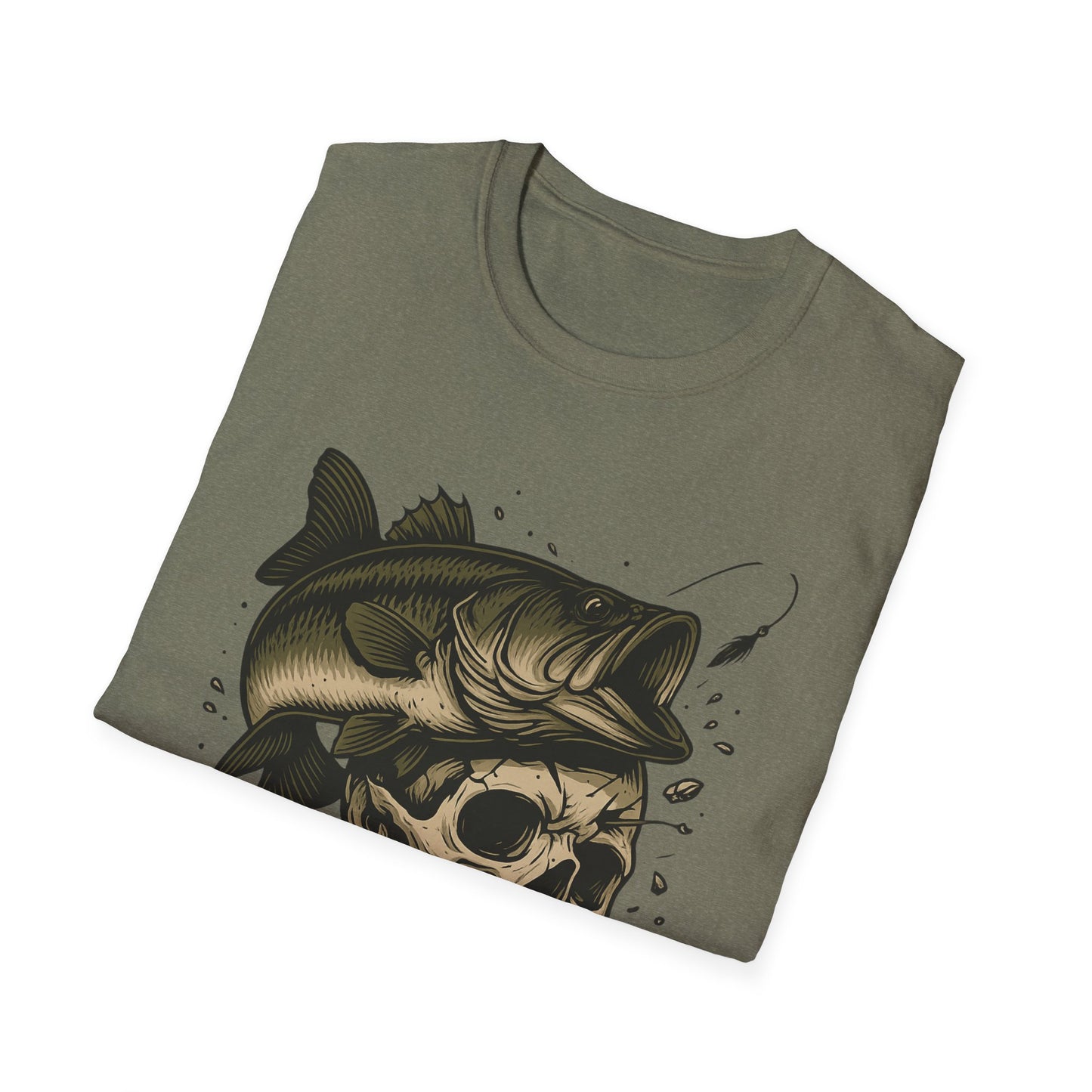Bass to the Bone – Skull and Largemouth Fusion Fishing Shirt