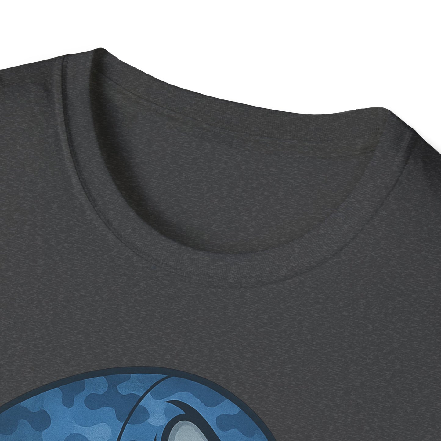 CRANKY Blue Camo Series Crankbait Shirt – Cold-Blooded Bass Fishing Tee - Bomber Style