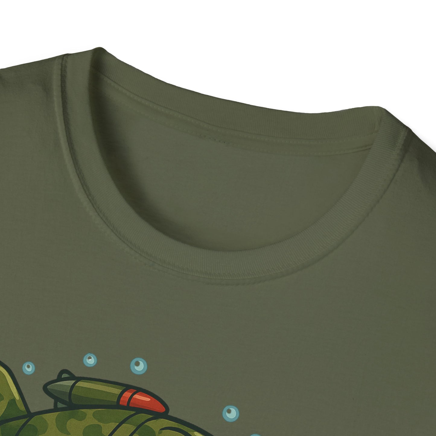 Cranky Warplane Lure vs. Bass Tee – Vintage Fighter Fishing Design