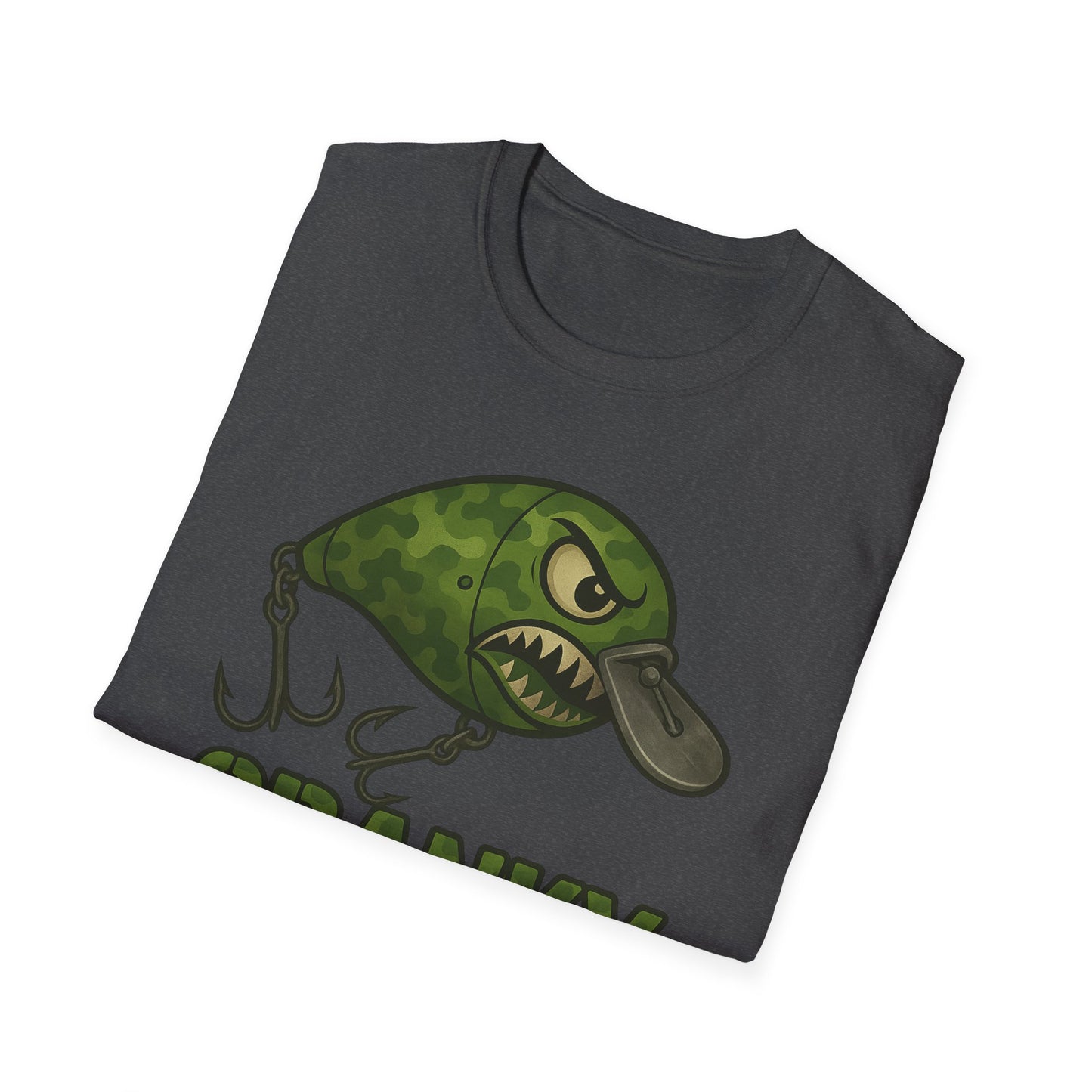 CRANKY Green Camo Crankbait Shirt – Classic Outdoor Bass Fishing Tee