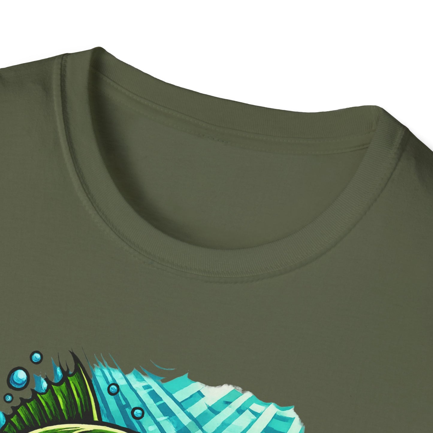 Hooked Fury – Vivid Underwater Bass Strike Fishing Shirt - Glidebait fishing