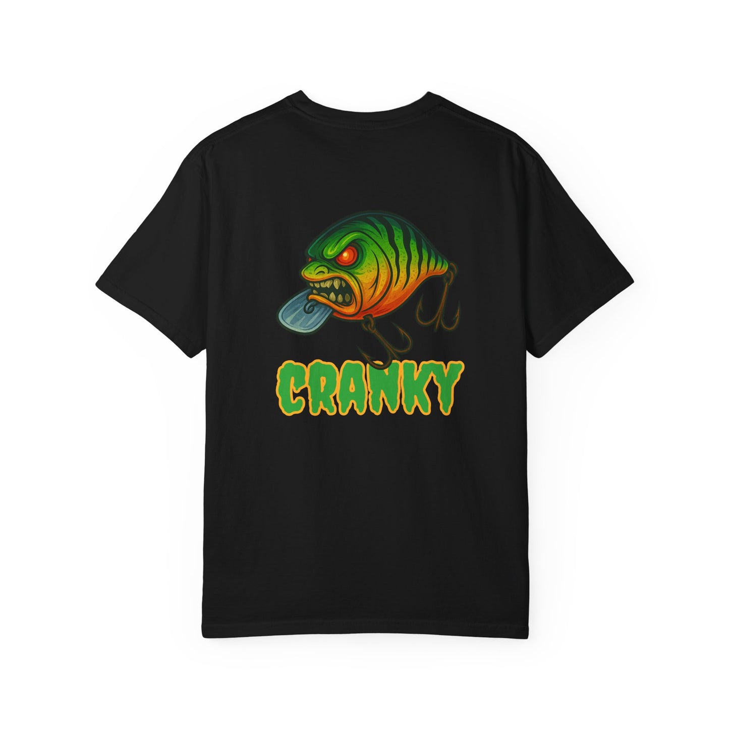 CRANKY Double Hit Tee β Front Chest Logo + Full Back Print