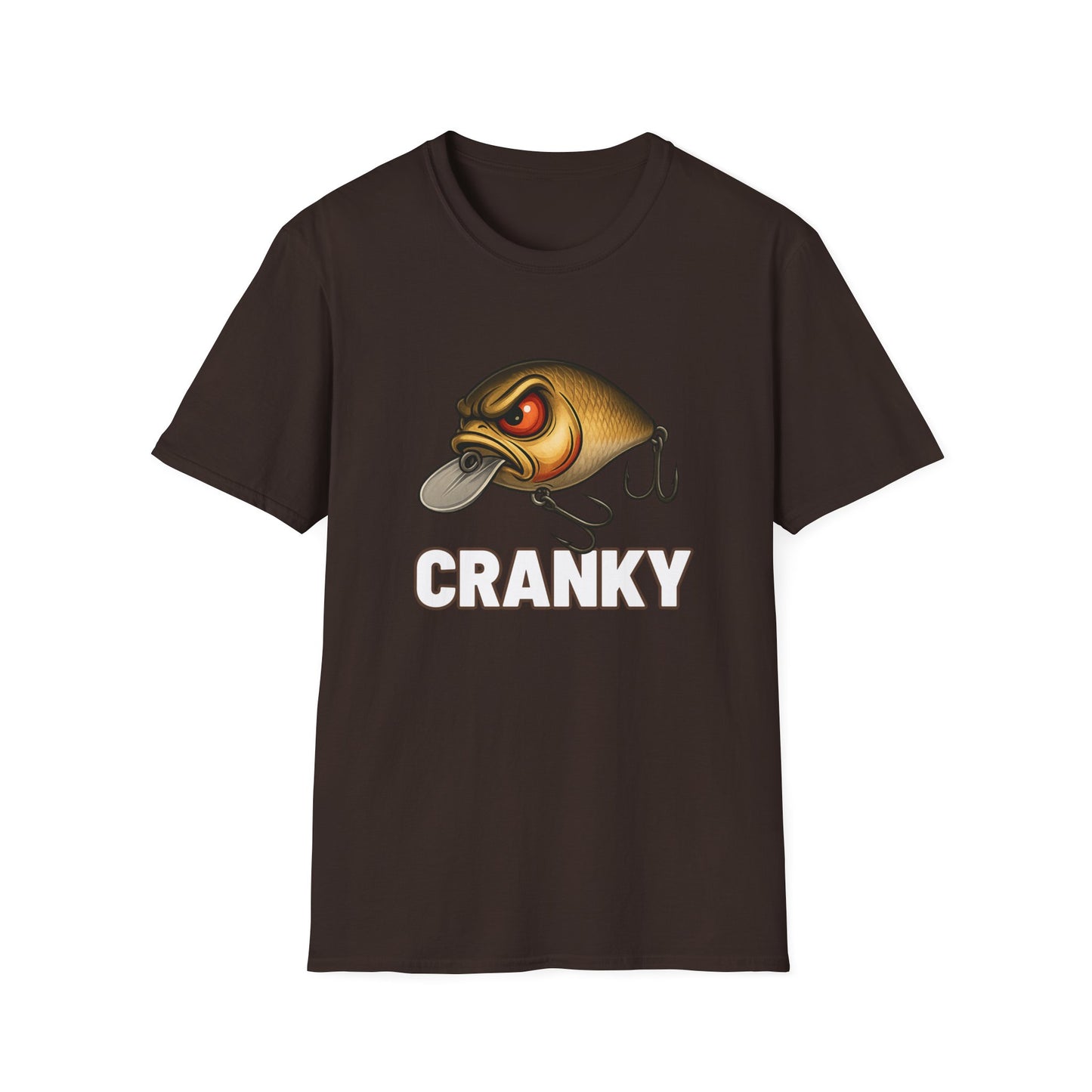 CRANKY Crankbait – Angry Lure Fishing Tee - Gold Edition