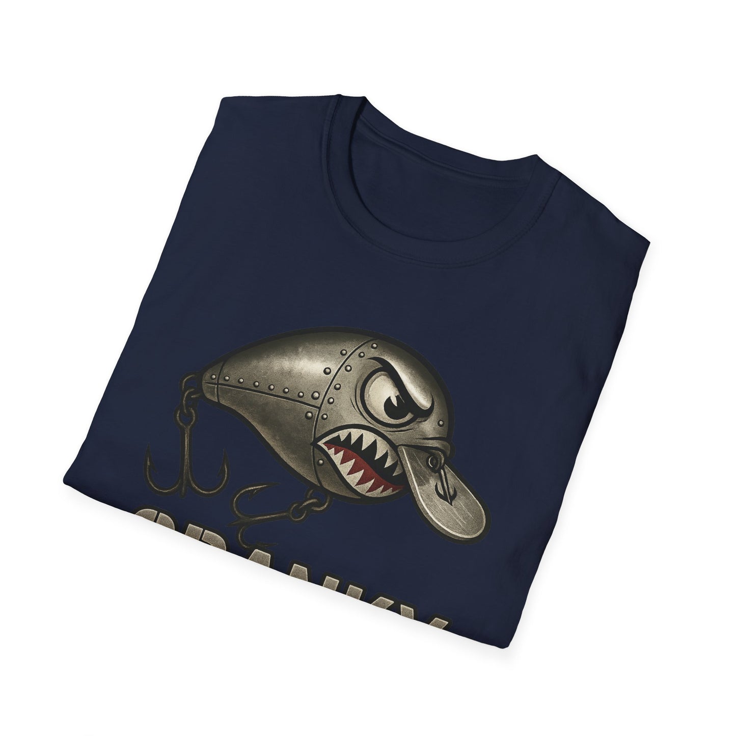 CRANKY Steel Crankbait Shirt – Industrial Bass Fishing Tee - Bomber Style