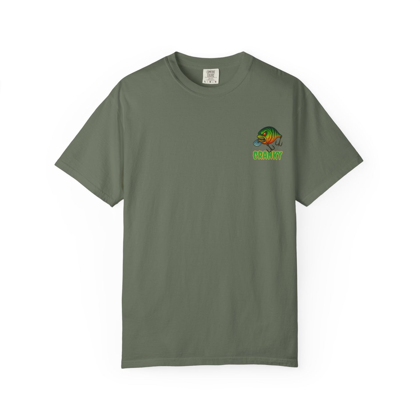 CRANKY Double Hit Tee β Front Chest Logo + Full Back Print