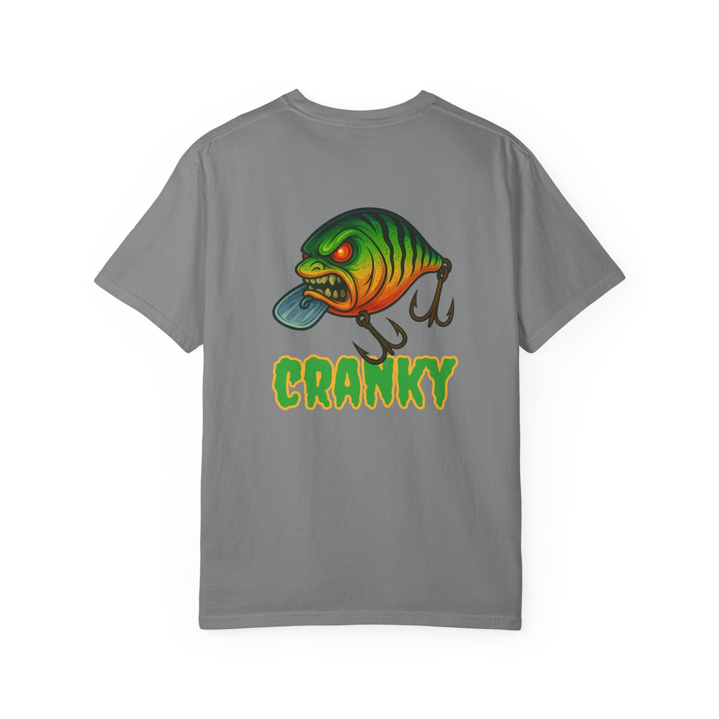 CRANKY Double Hit Tee β Front Chest Logo + Full Back Print