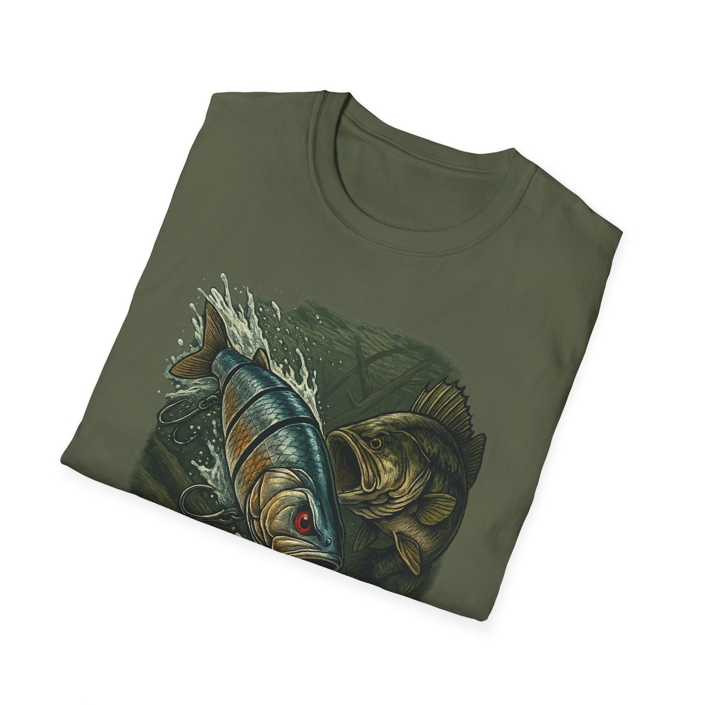 Cranky Swimbait Lure Front Logo Tee – Bass Fishing Apparel