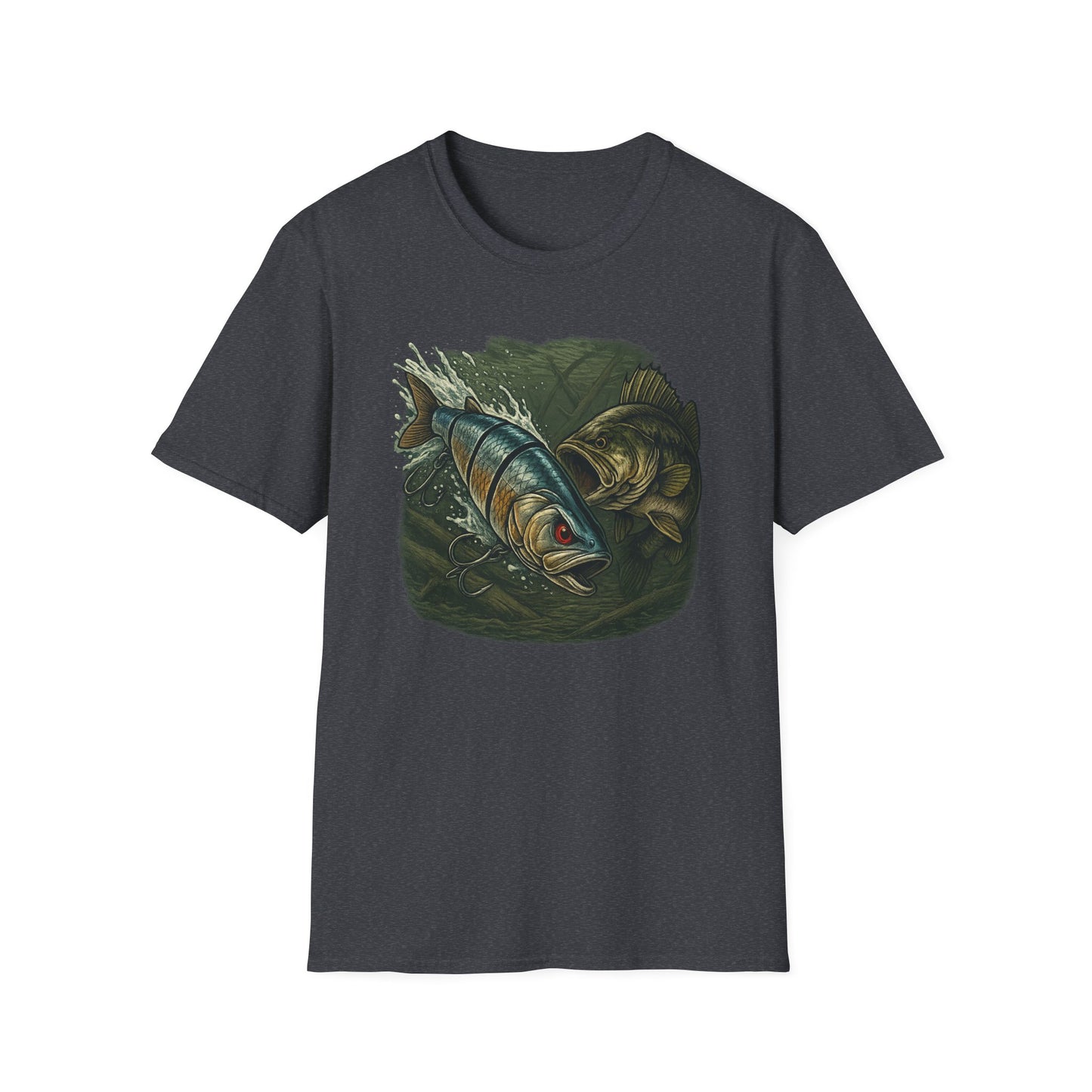 Cranky Swimbait Lure Front Logo Tee – Bass Fishing Apparel