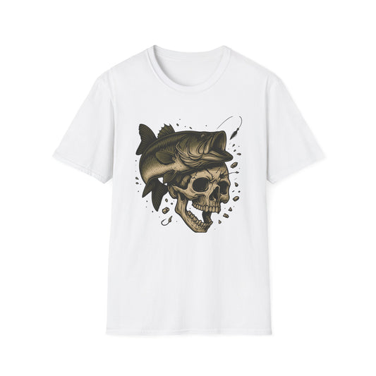 Bass to the Bone – Skull and Largemouth Fusion Fishing Shirt