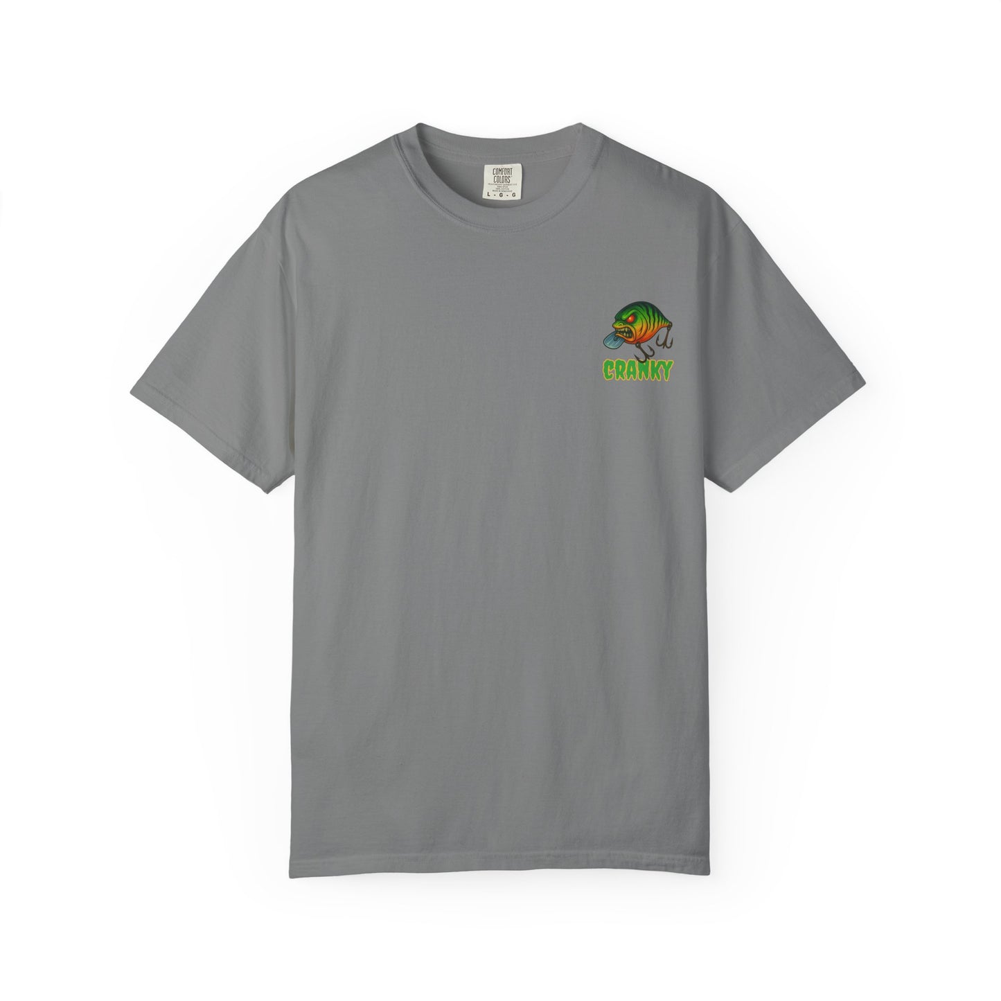 CRANKY Double Hit Tee β Front Chest Logo + Full Back Print