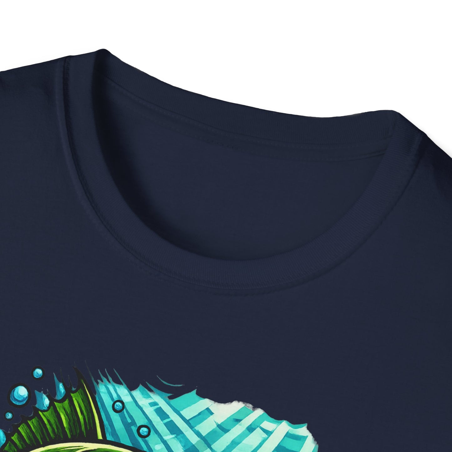 Hooked Fury – Vivid Underwater Bass Strike Fishing Shirt - Glidebait fishing