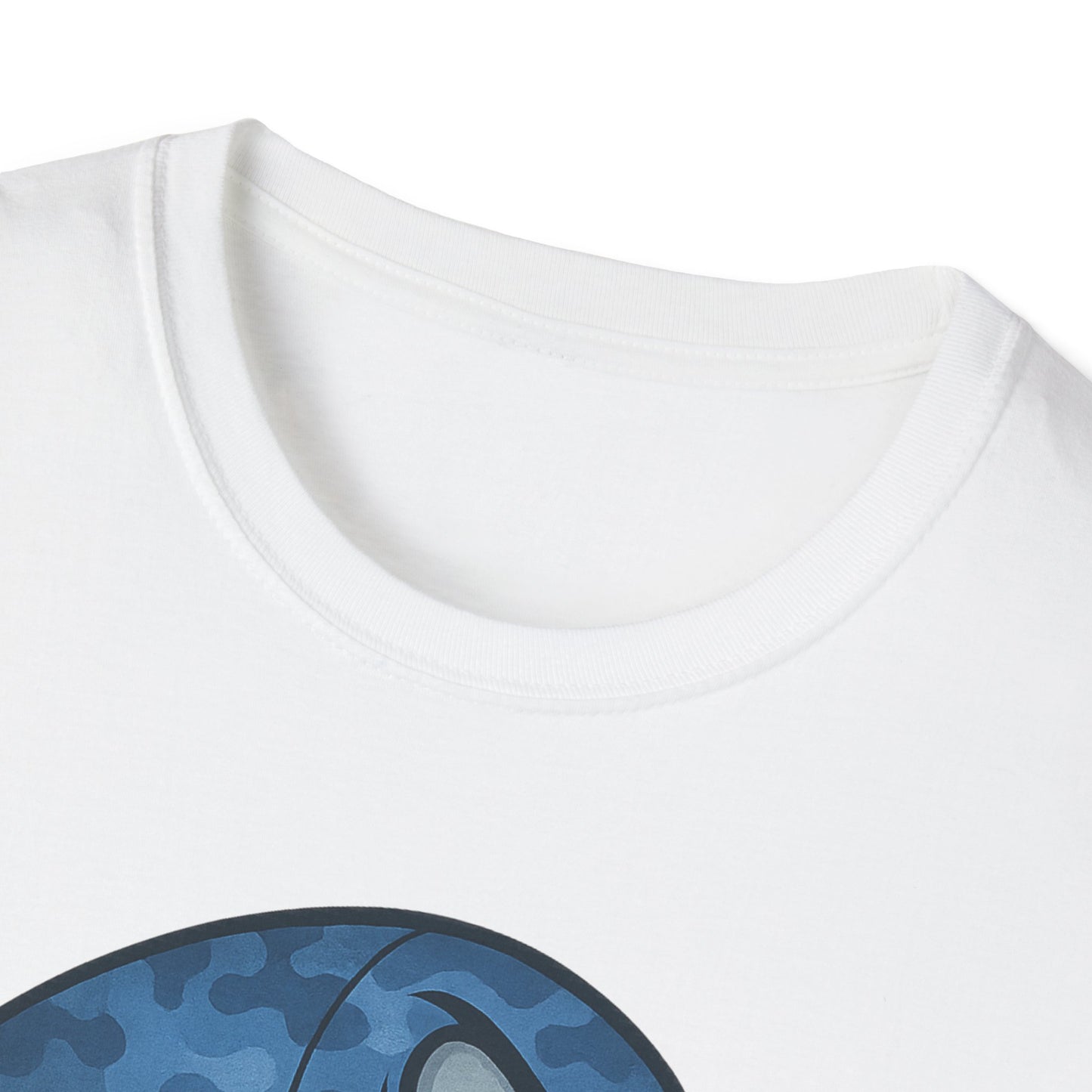 CRANKY Blue Camo Series Crankbait Shirt – Cold-Blooded Bass Fishing Tee - Bomber Style