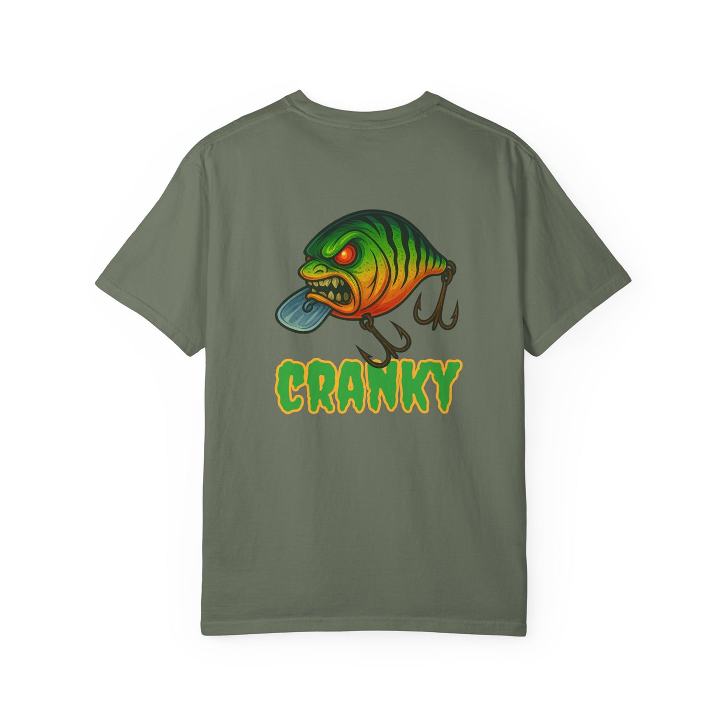 CRANKY Double Hit Tee β Front Chest Logo + Full Back Print