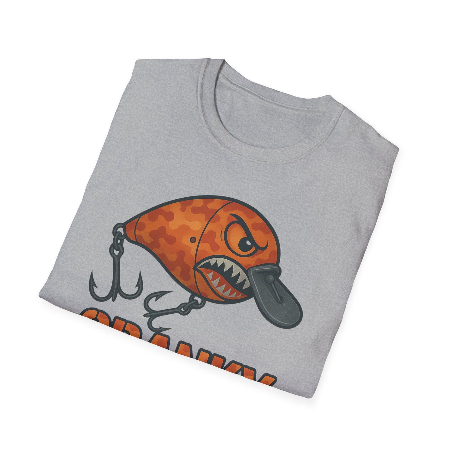 CRANKY Orange Camo Series - Crankbait Shirt – High-Heat Bass Fishing Tee - Bomber Style