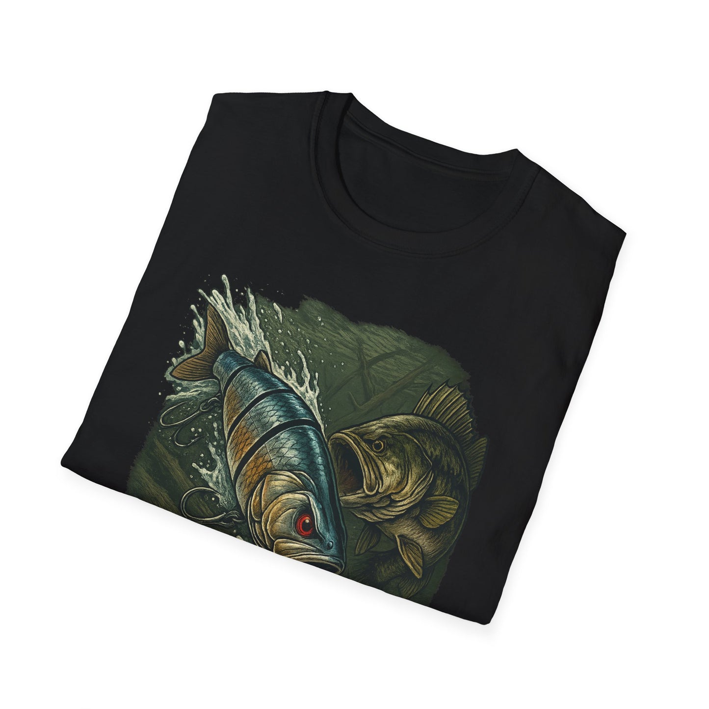 Cranky Swimbait Lure Front Logo Tee – Bass Fishing Apparel