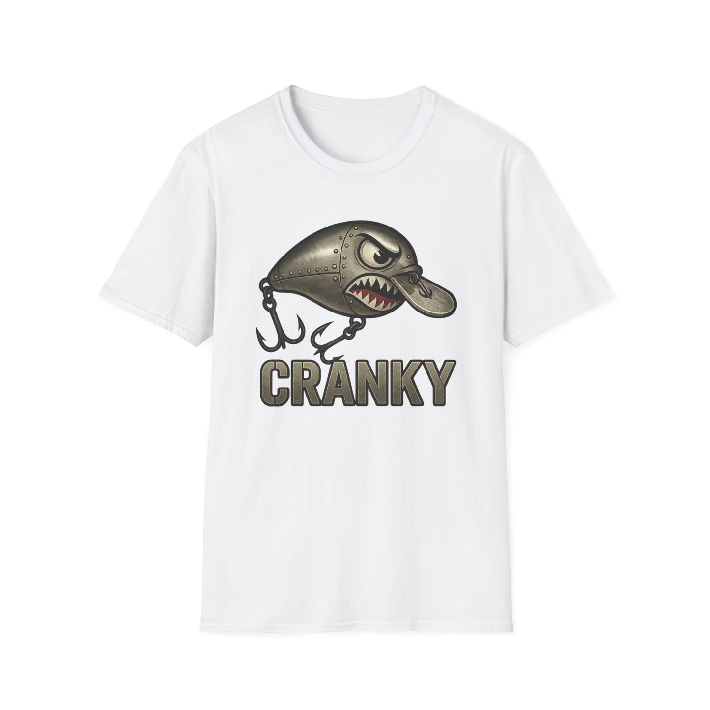 CRANKY Steel Crankbait Shirt – Industrial Bass Fishing Tee - Bomber Style