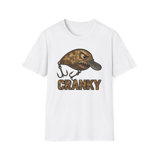 CRANKY Camo Series Crankbait Shirt – Tactical Bass Fishing Tee -Bomber Style