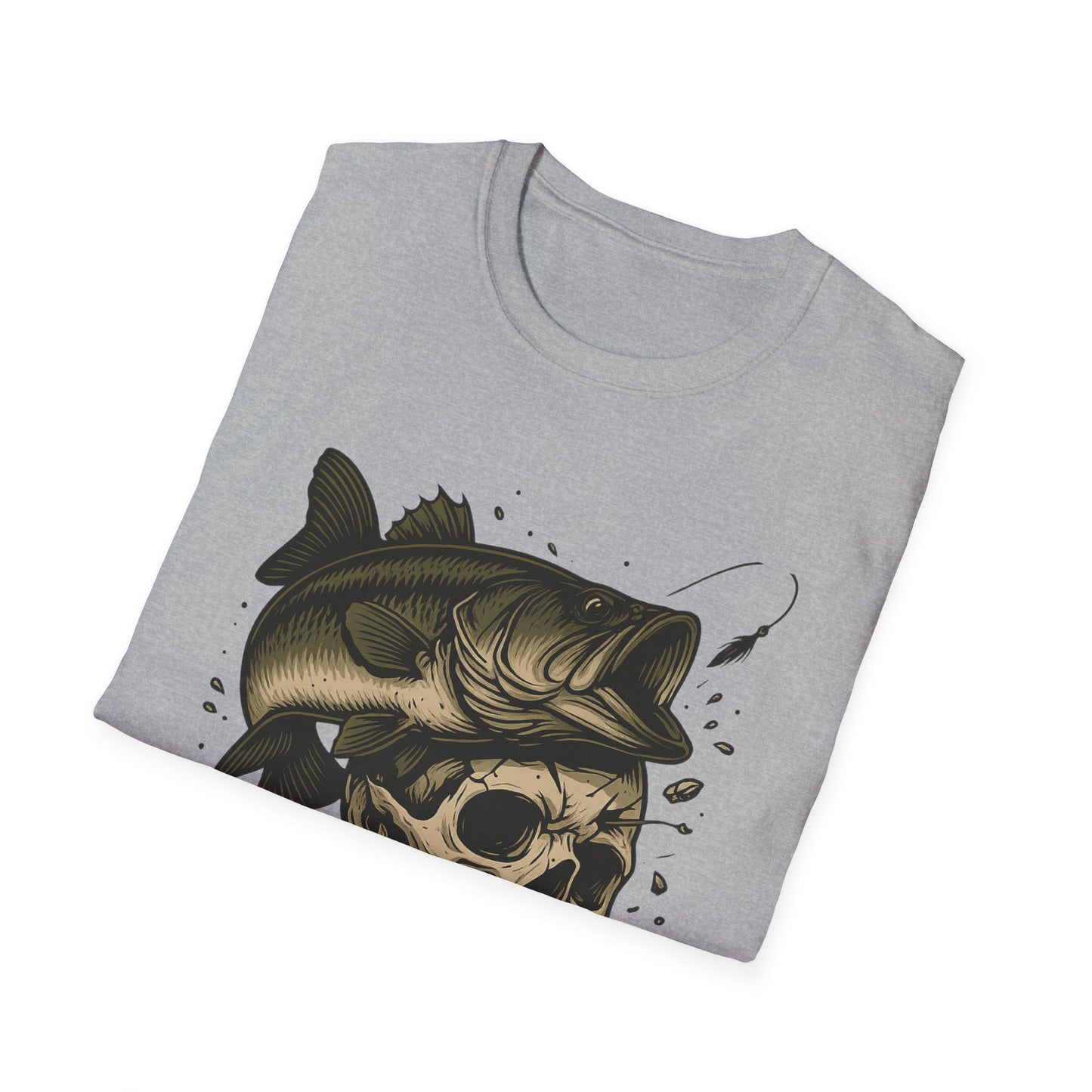 Bass to the Bone – Skull and Largemouth Fusion Fishing Shirt