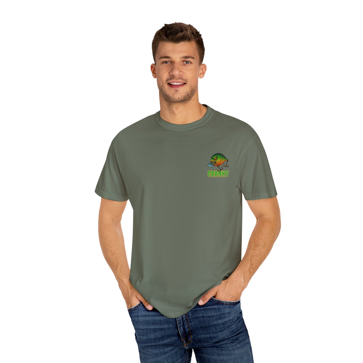 CRANKY Double Hit Tee β Front Chest Logo + Full Back Print
