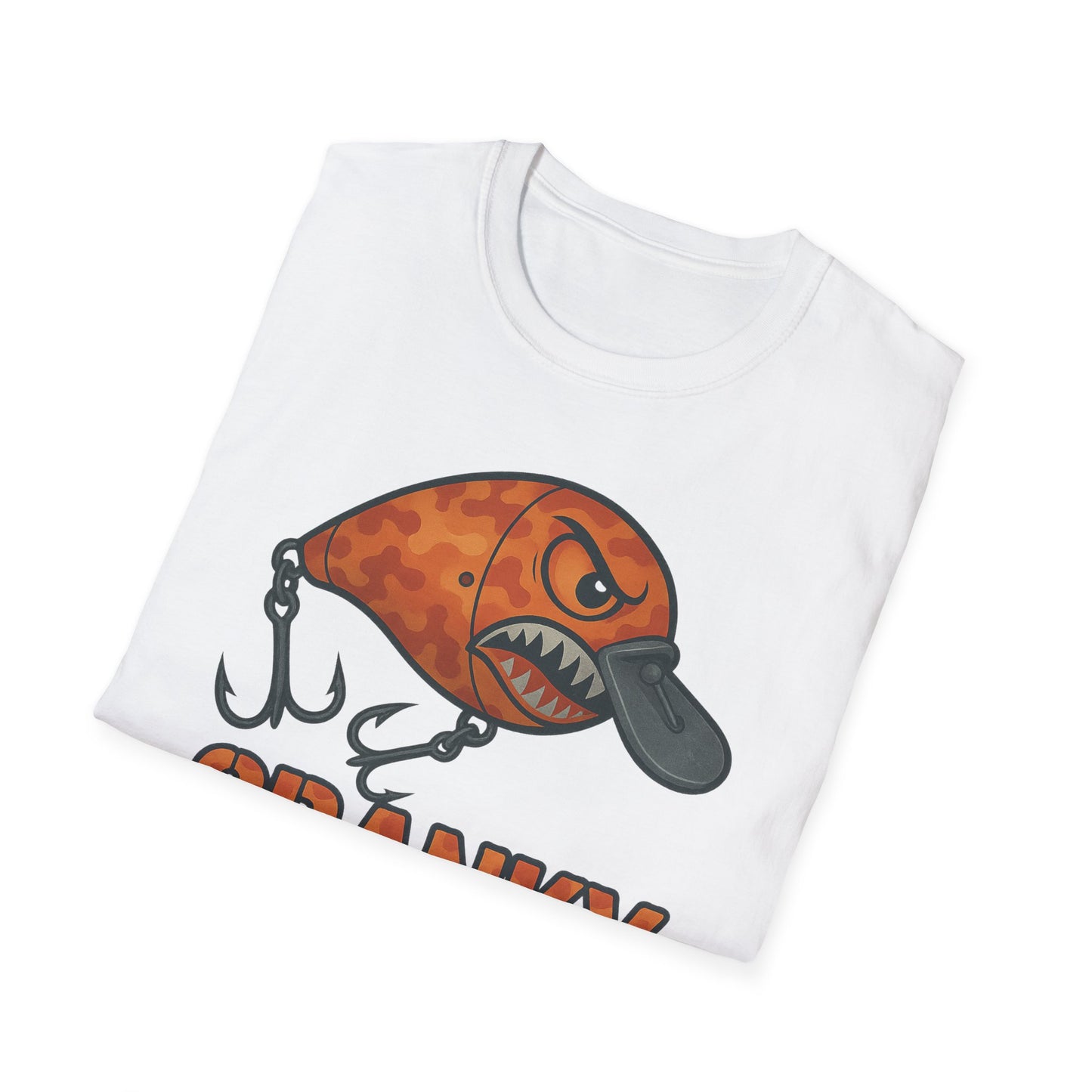 CRANKY Orange Camo Series - Crankbait Shirt – High-Heat Bass Fishing Tee - Bomber Style