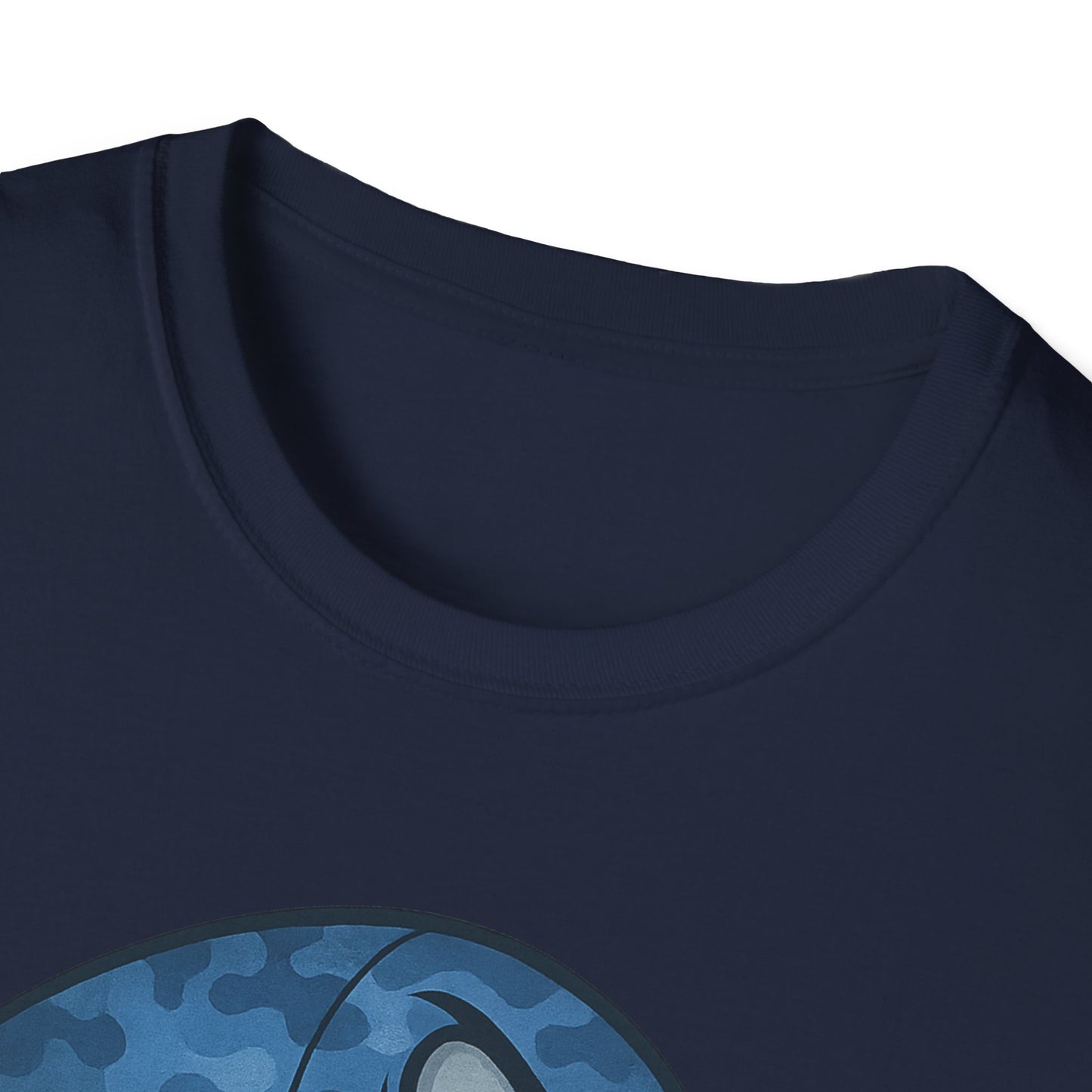 CRANKY Blue Camo Series Crankbait Shirt – Cold-Blooded Bass Fishing Tee - Bomber Style
