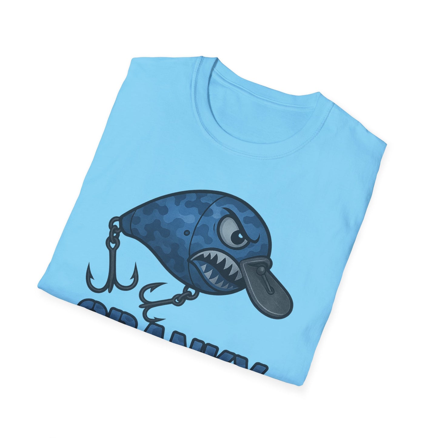 CRANKY Blue Camo Series Crankbait Shirt – Cold-Blooded Bass Fishing Tee - Bomber Style