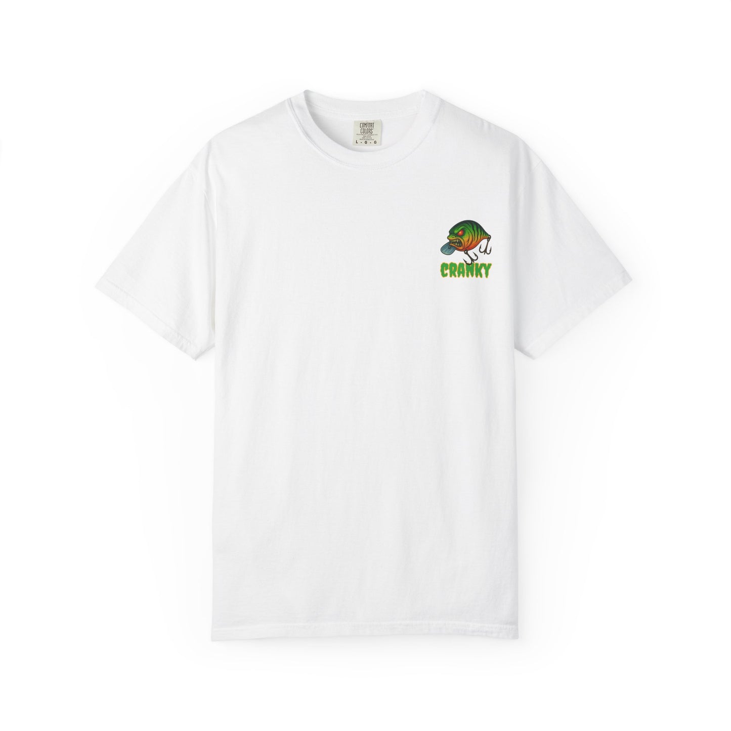 CRANKY Double Hit Tee β Front Chest Logo + Full Back Print