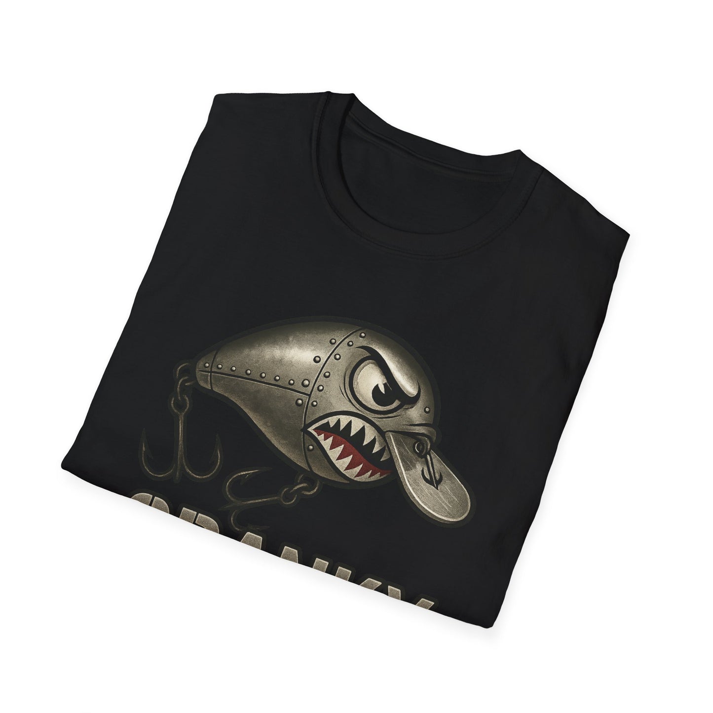 CRANKY Steel Crankbait Shirt – Industrial Bass Fishing Tee - Bomber Style