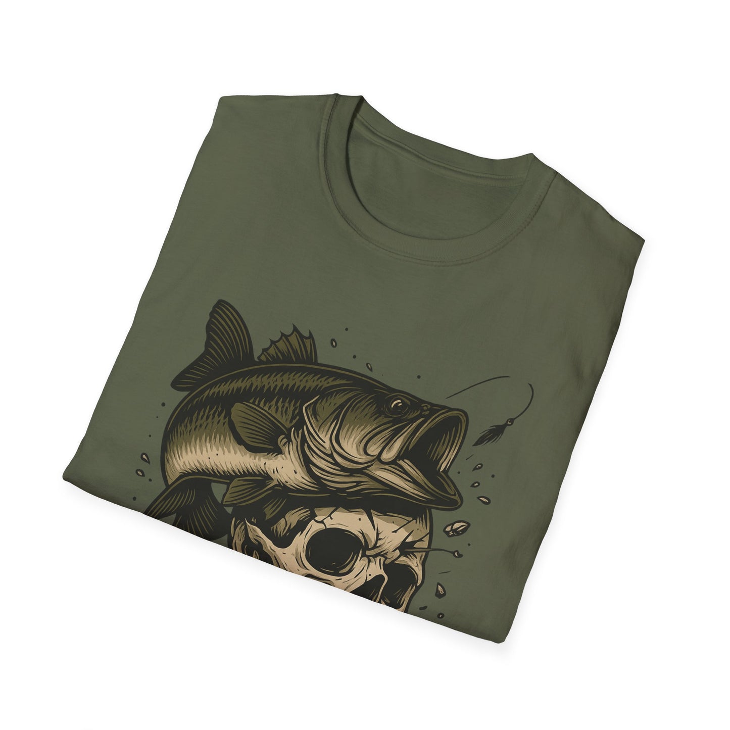 Bass to the Bone – Skull and Largemouth Fusion Fishing Shirt