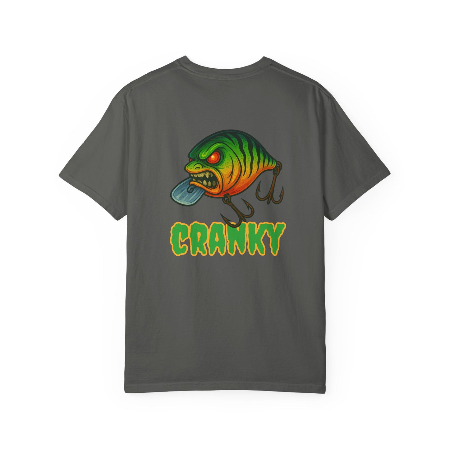 CRANKY Double Hit Tee β Front Chest Logo + Full Back Print
