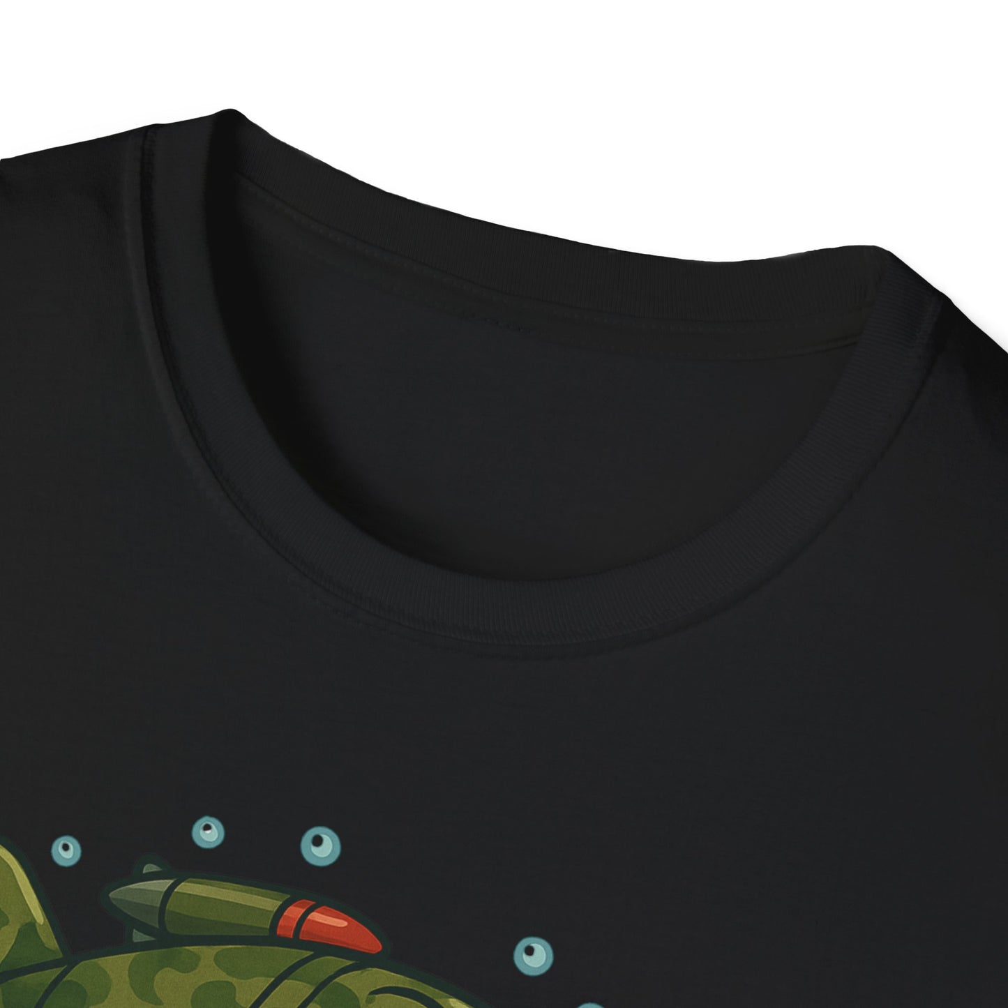 Cranky Warplane Lure vs. Bass Tee – Vintage Fighter Fishing Design