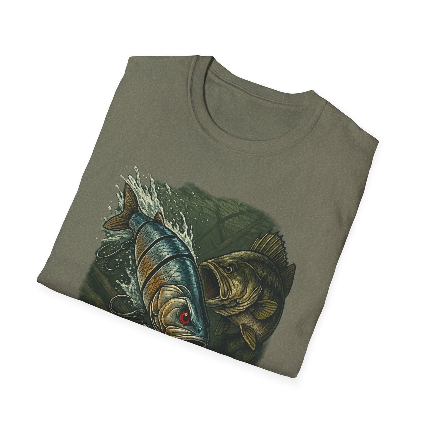 Cranky Swimbait Lure Front Logo Tee – Bass Fishing Apparel