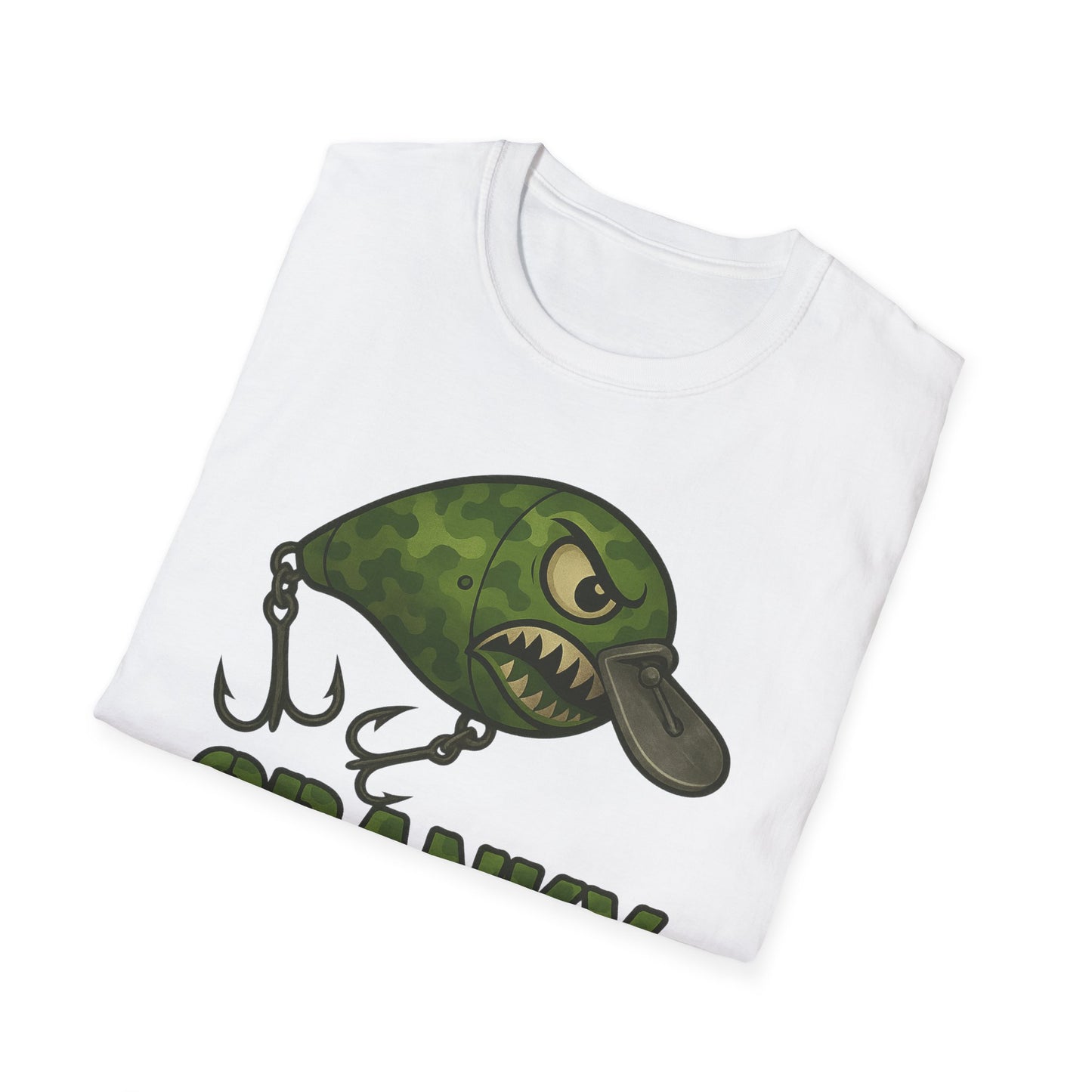 CRANKY Green Camo Crankbait Shirt – Classic Outdoor Bass Fishing Tee
