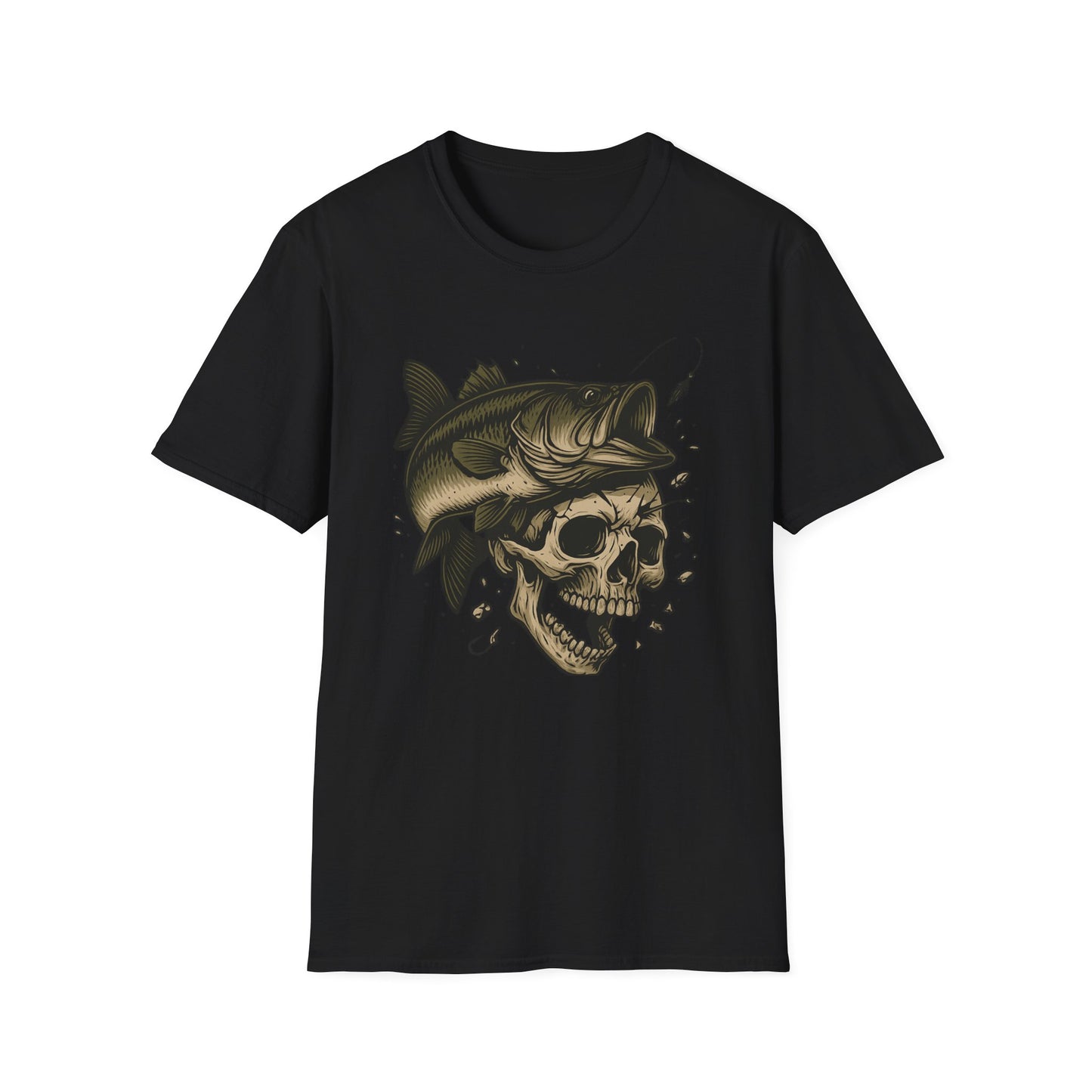 Bass to the Bone – Skull and Largemouth Fusion Fishing Shirt