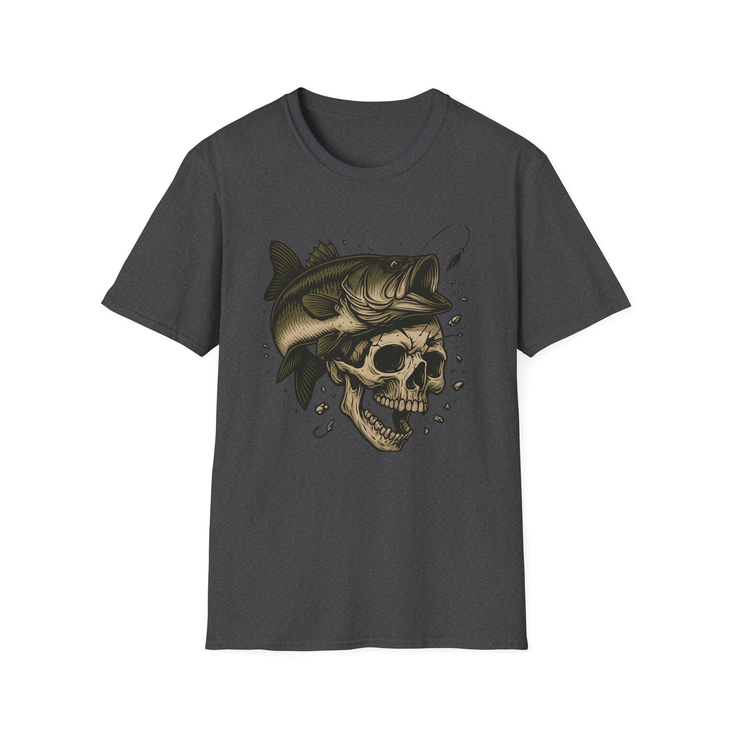 Bass to the Bone – Skull and Largemouth Fusion Fishing Shirt
