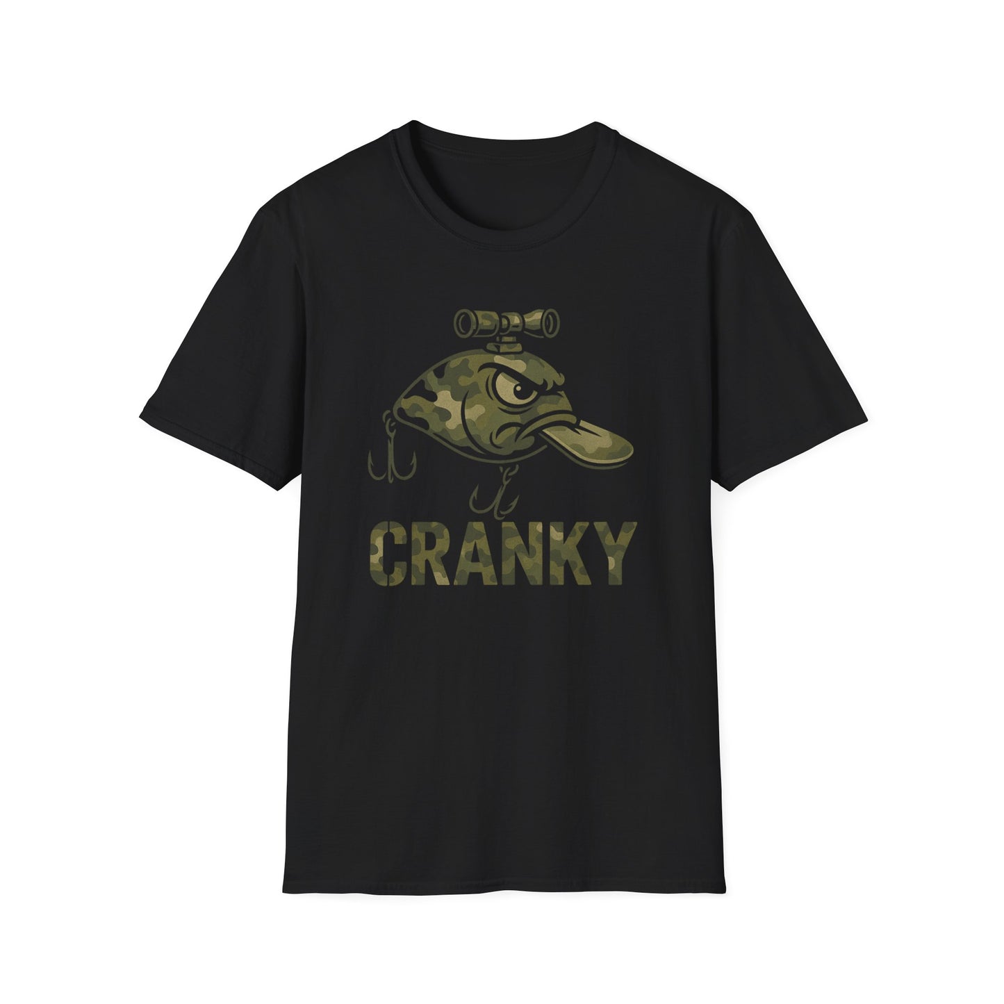 CRANKY Sniper Camo Crankbait Fishing Tee – Tactical Scope Edition