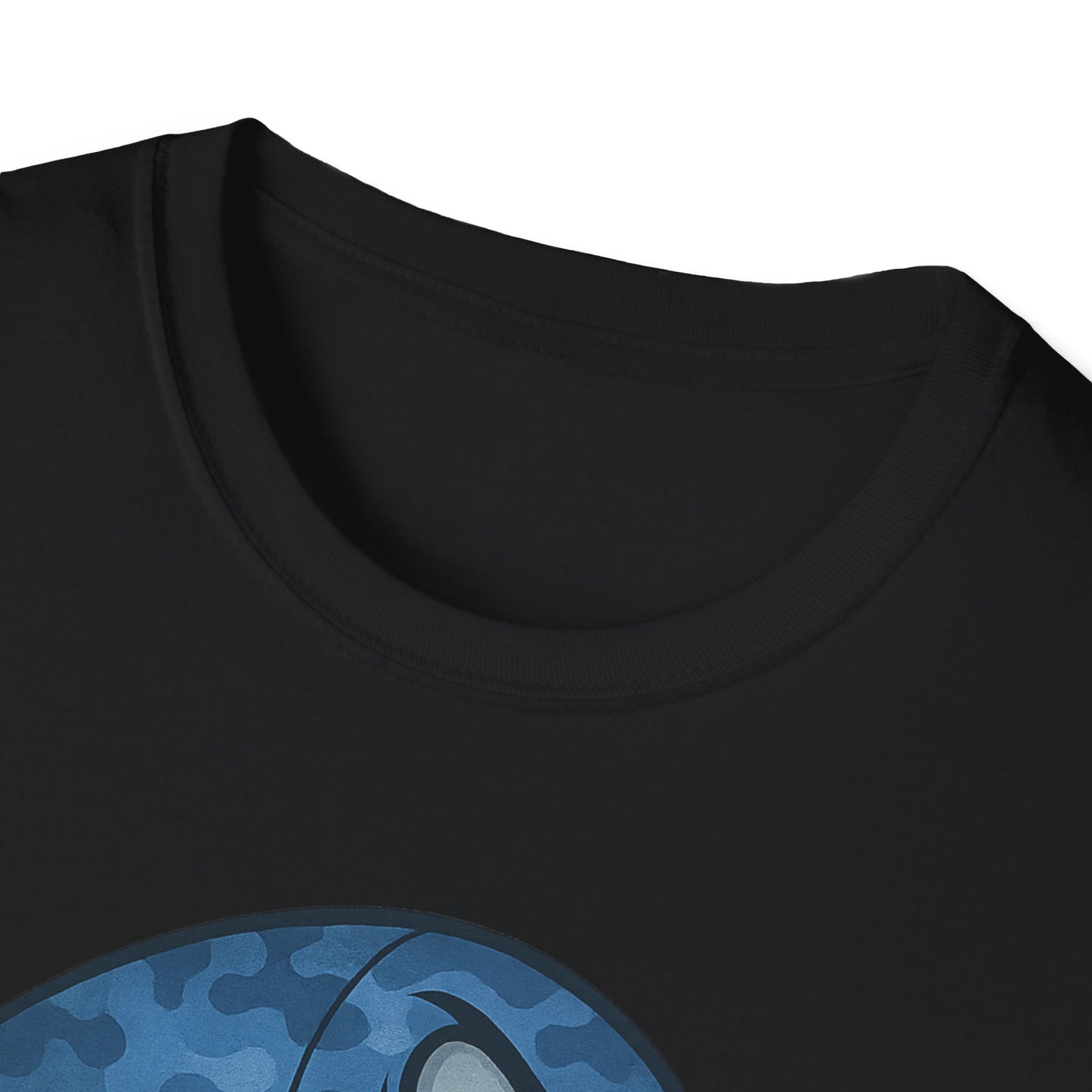 CRANKY Blue Camo Series Crankbait Shirt – Cold-Blooded Bass Fishing Tee - Bomber Style