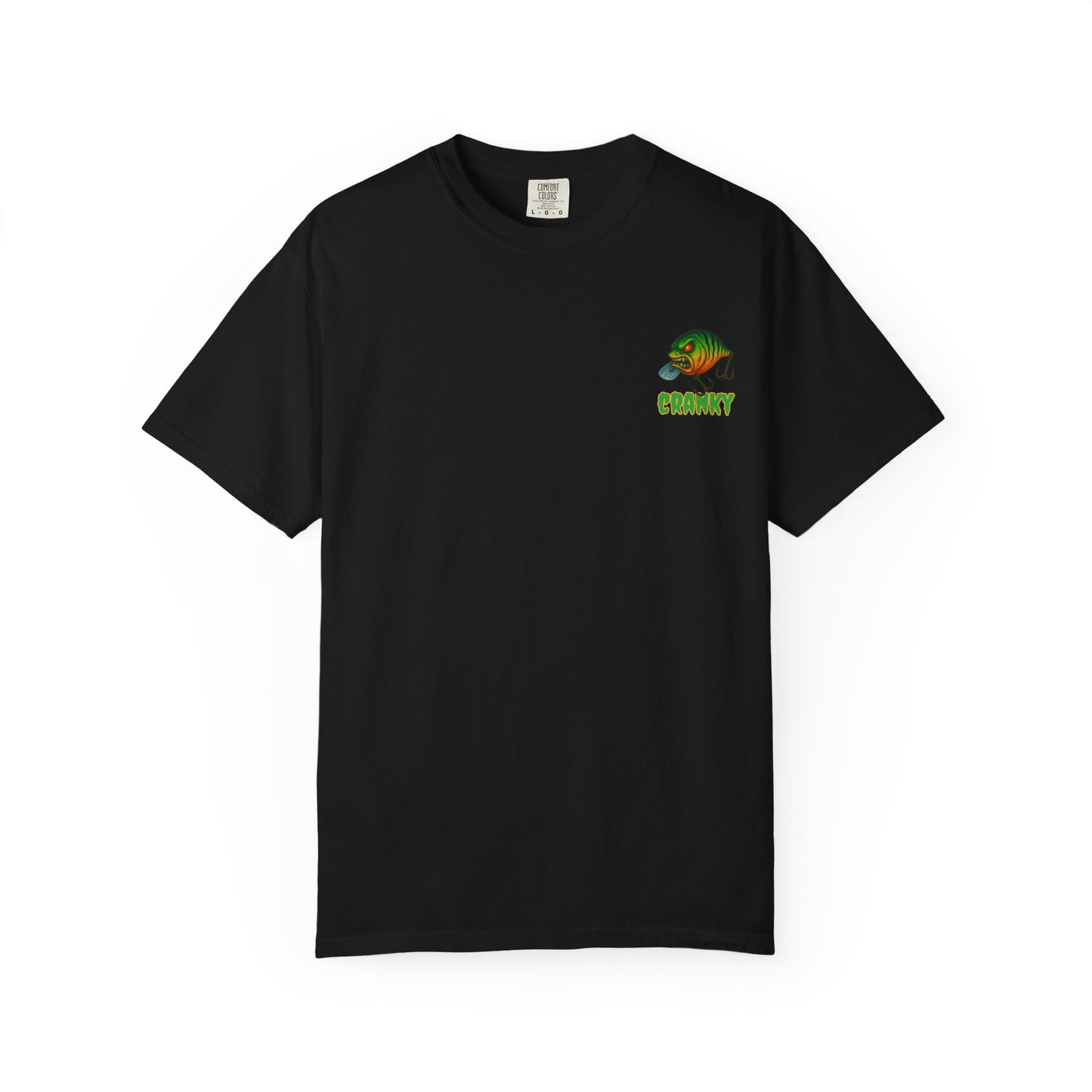 CRANKY Double Hit Tee β Front Chest Logo + Full Back Print