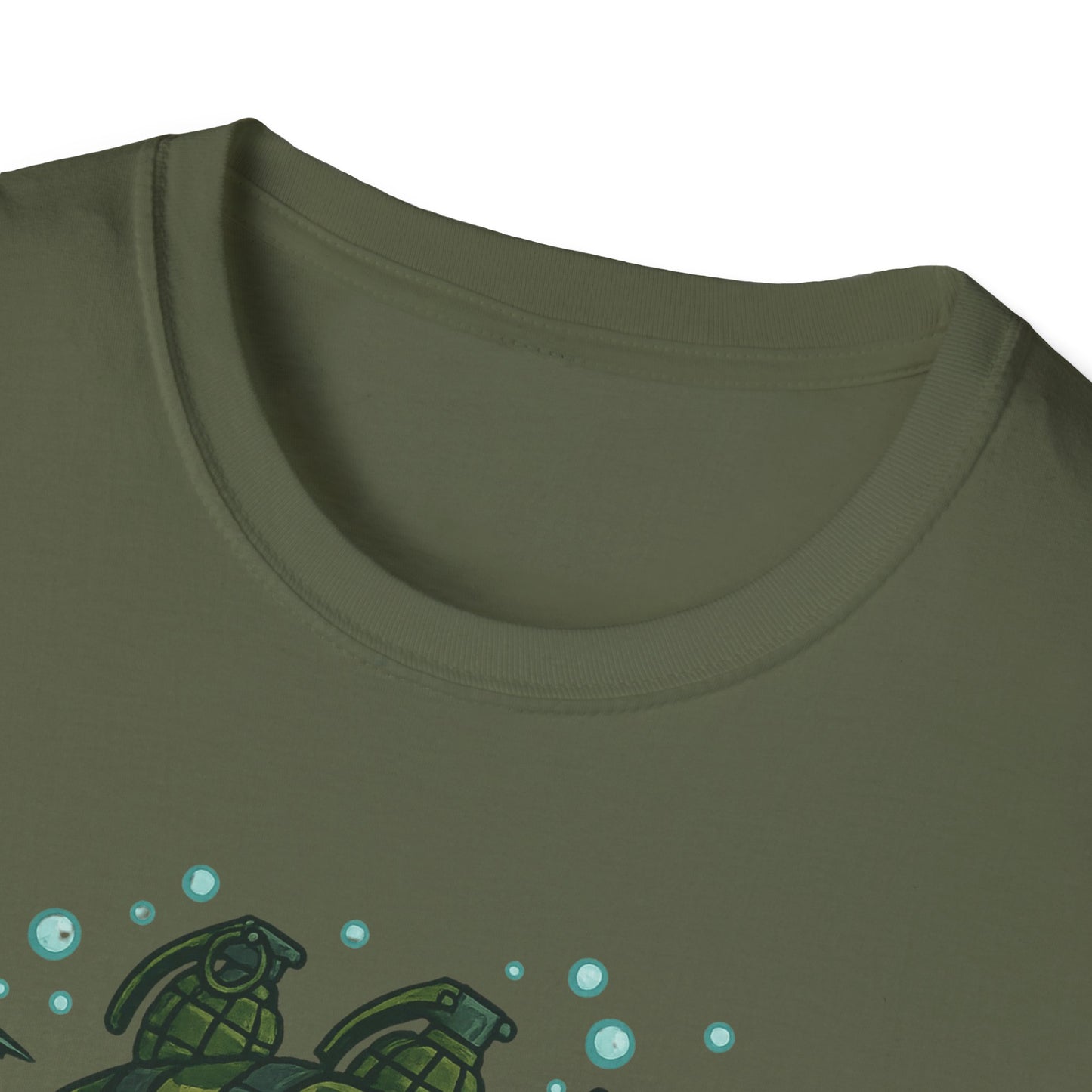 Cranky Grenade Lure Ambush Tee – Tactical Bass Fishing Cartoon Shirt