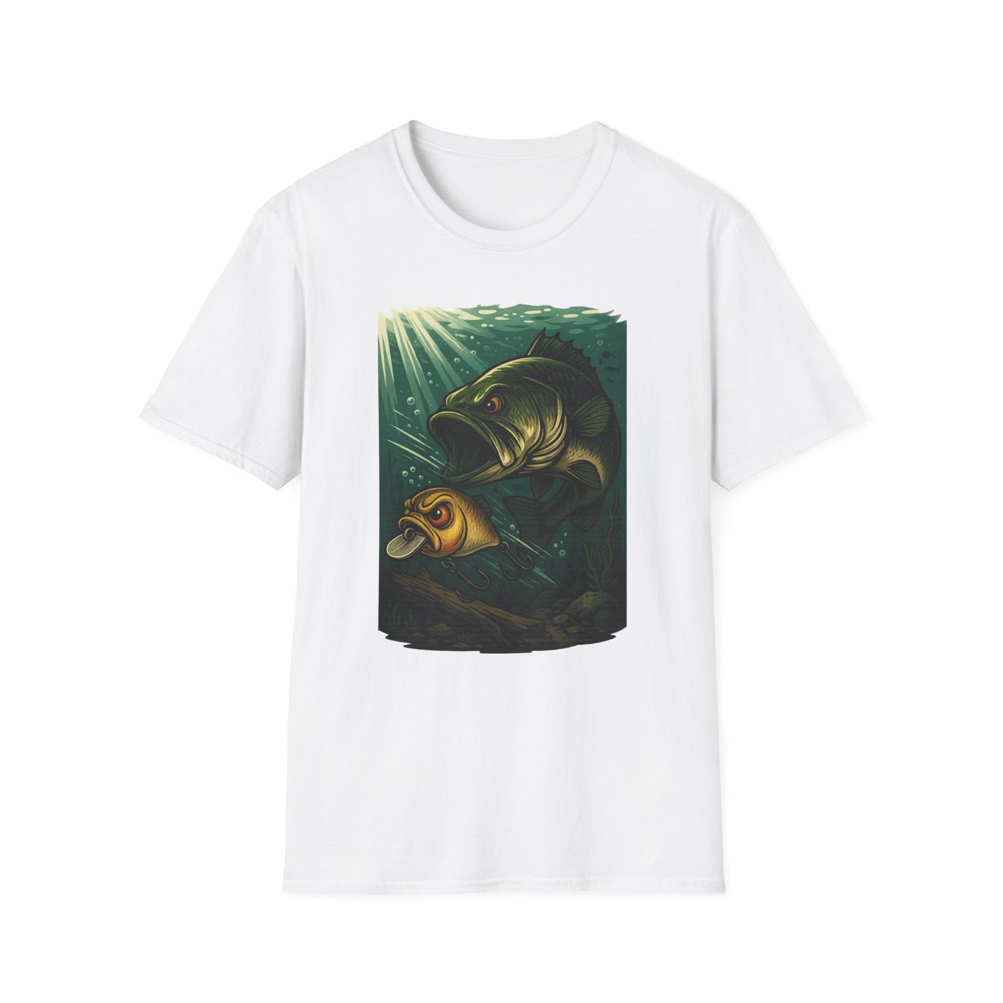 “Cranky Bass Chase – Bold Underwater Crankbait Attack Design”