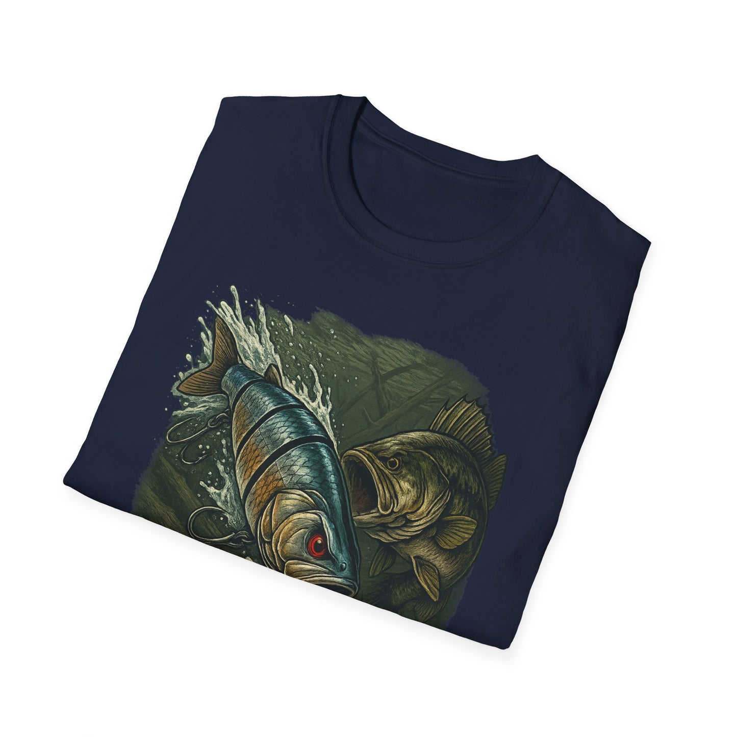 Cranky Swimbait Lure Front Logo Tee – Bass Fishing Apparel