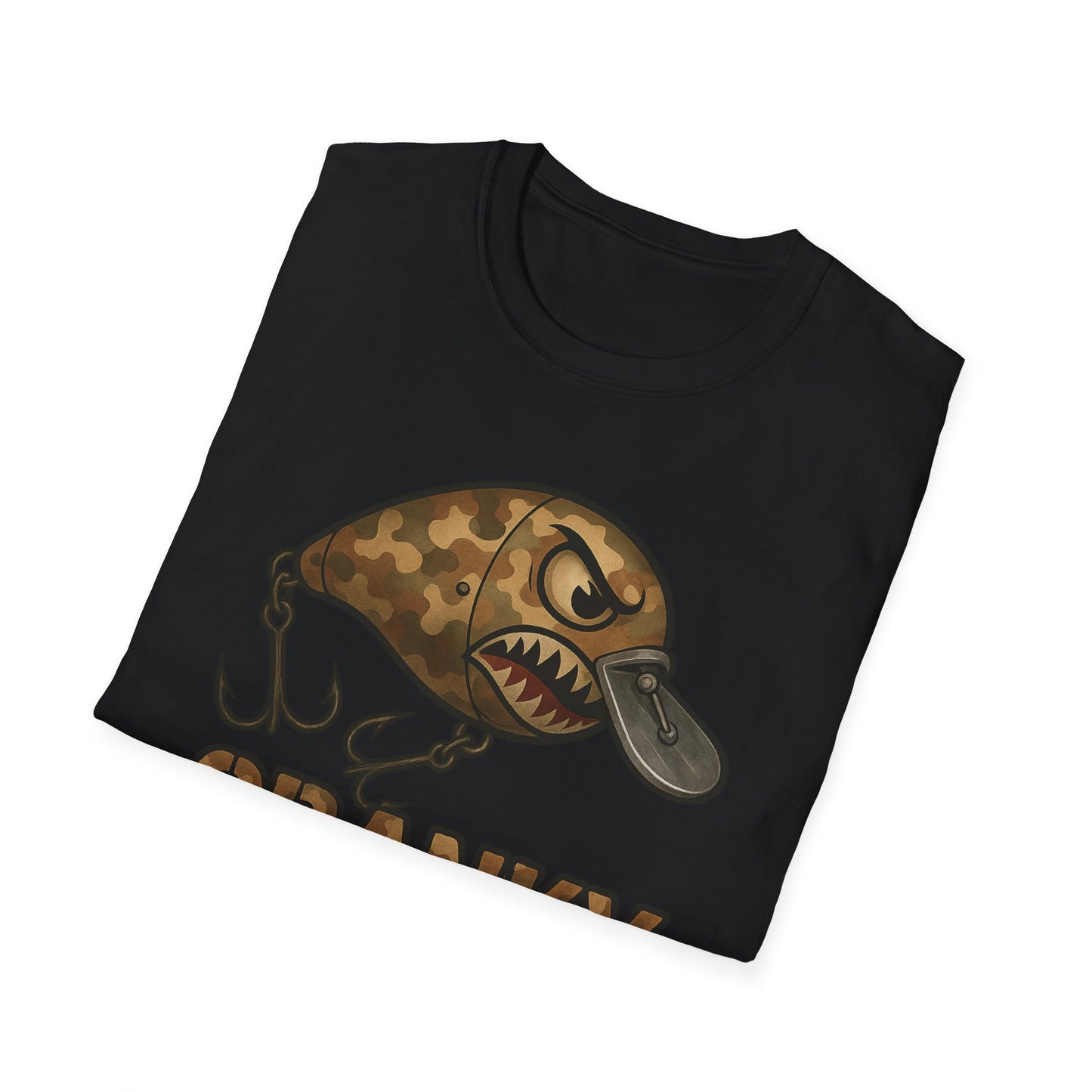 CRANKY Camo Series Crankbait Shirt – Tactical Bass Fishing Tee -Bomber Style