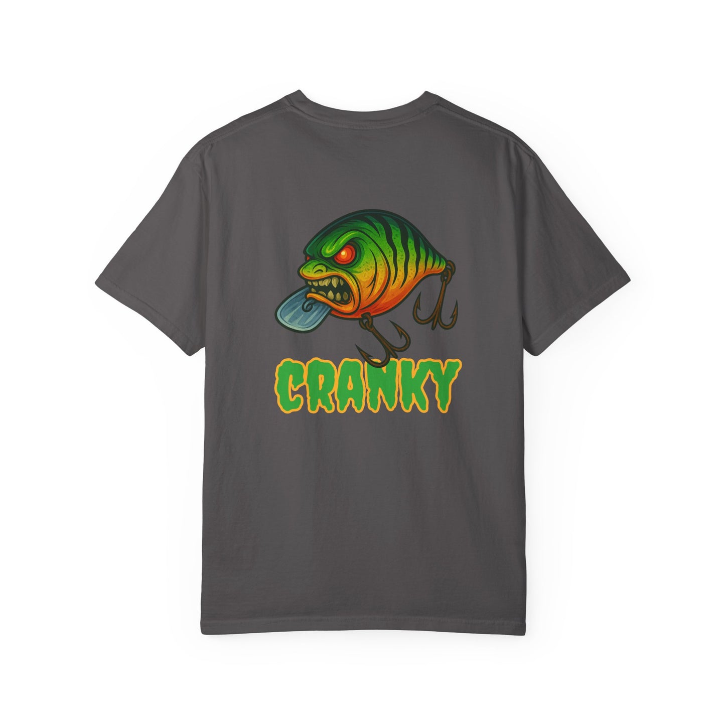 CRANKY Double Hit Tee β Front Chest Logo + Full Back Print