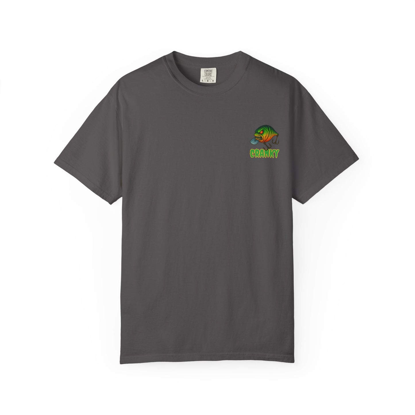 CRANKY Double Hit Tee β Front Chest Logo + Full Back Print