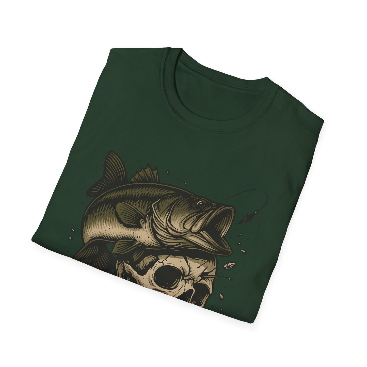 Bass to the Bone – Skull and Largemouth Fusion Fishing Shirt