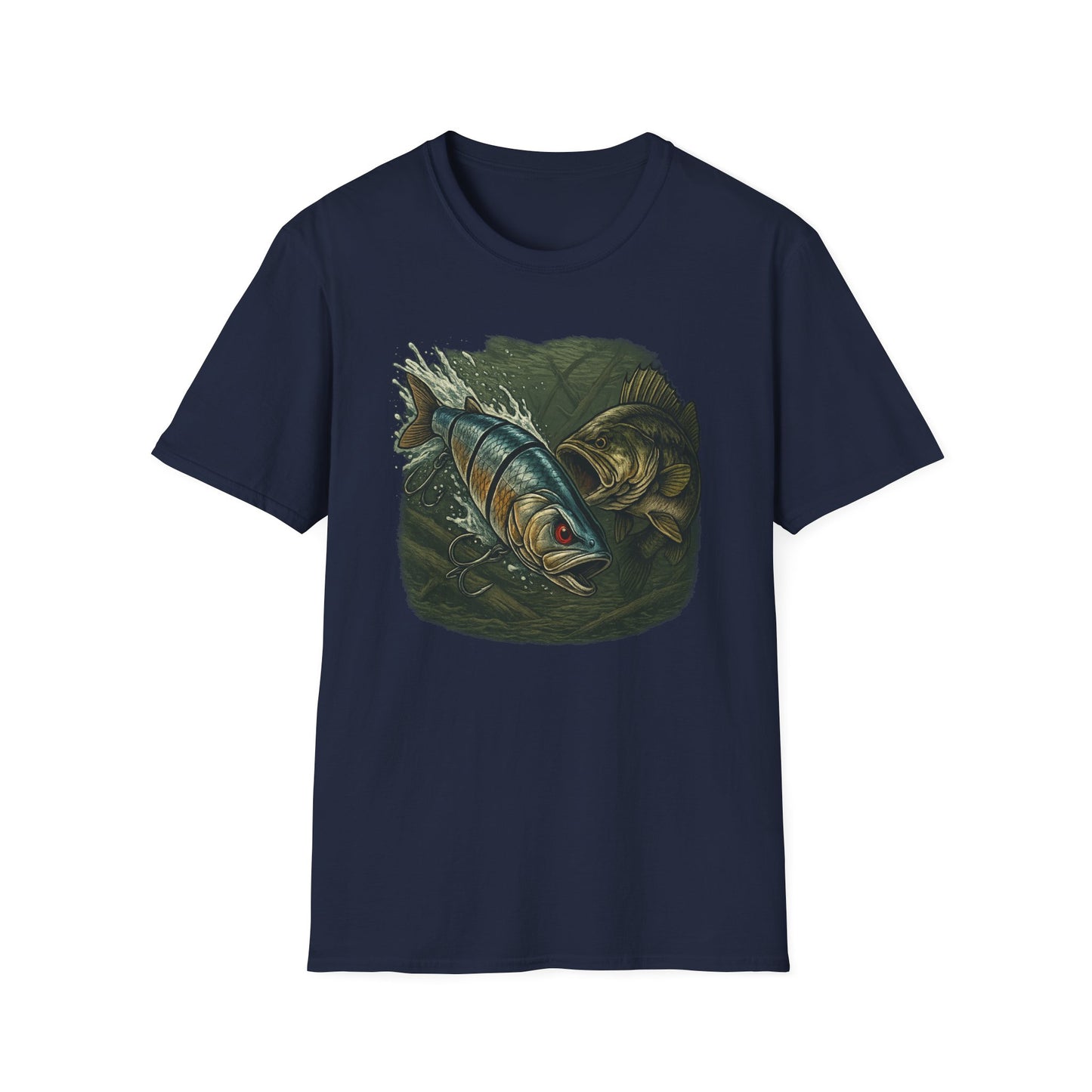 Cranky Swimbait Lure Front Logo Tee – Bass Fishing Apparel