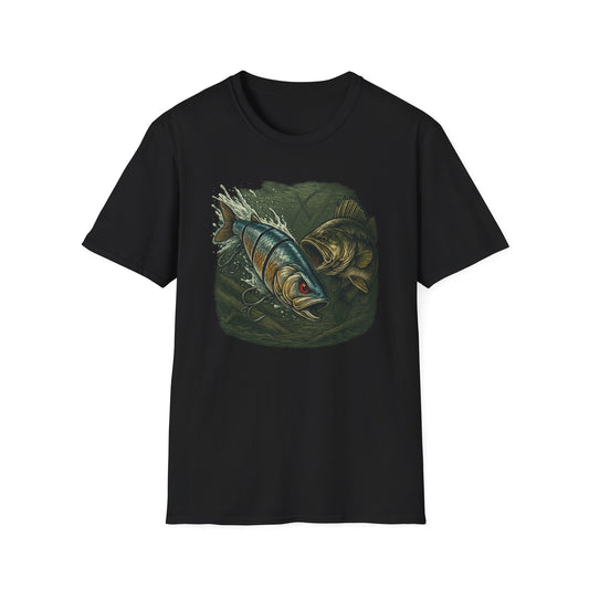 Cranky Swimbait Lure Front Logo Tee – Bass Fishing Apparel